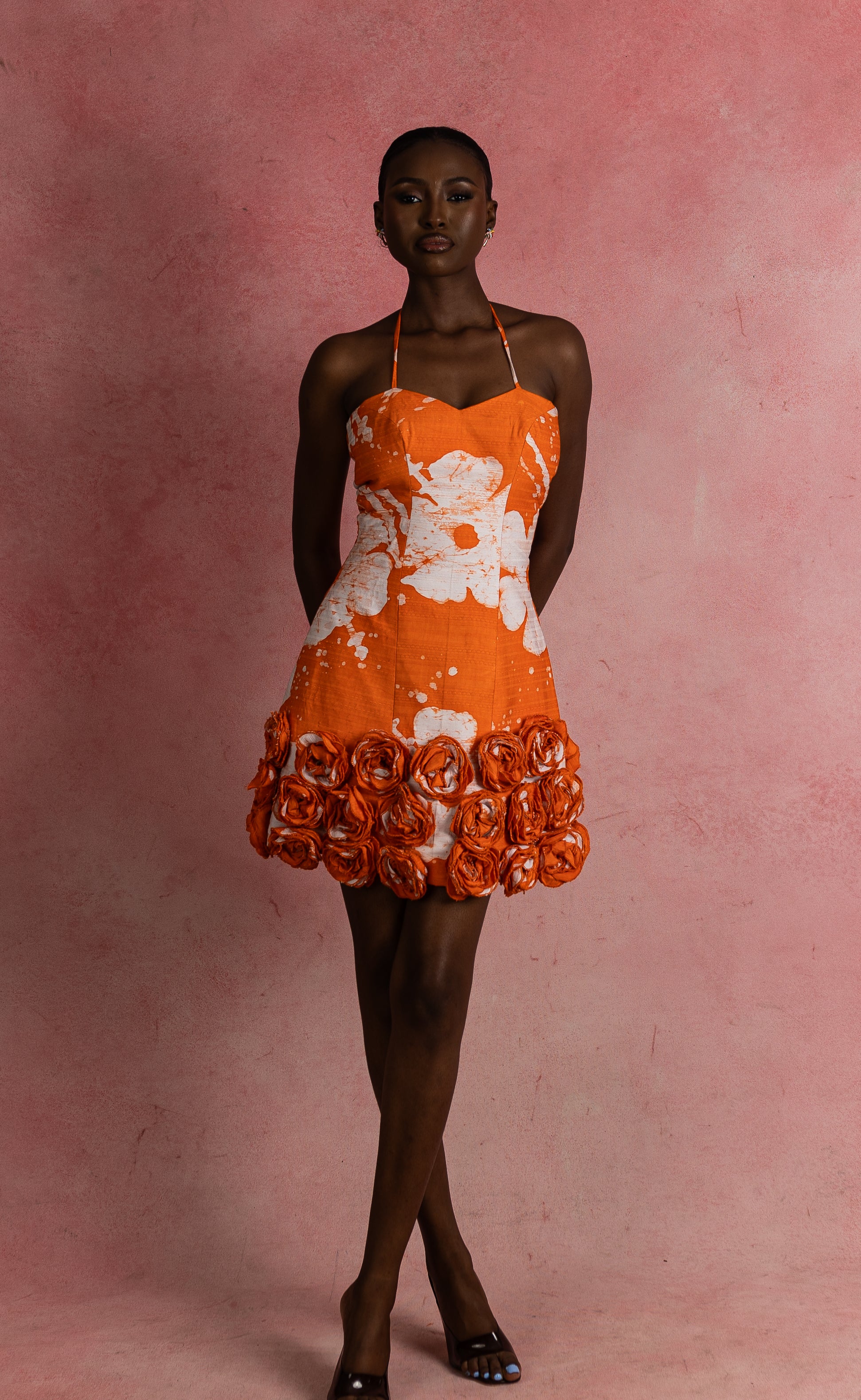 Ami Brocade Rose dress