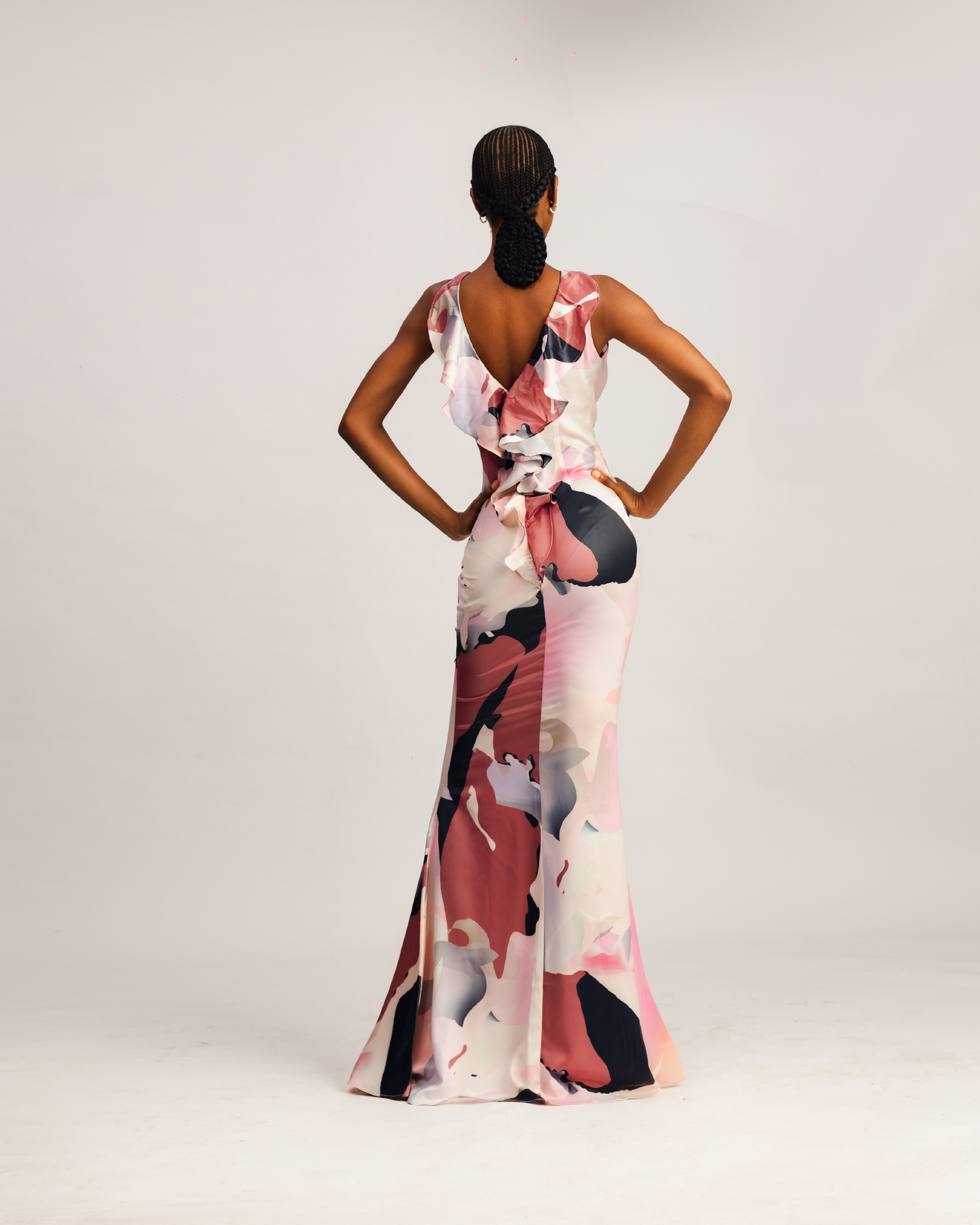 Angelica Maxi Pink Multi - NO LACE